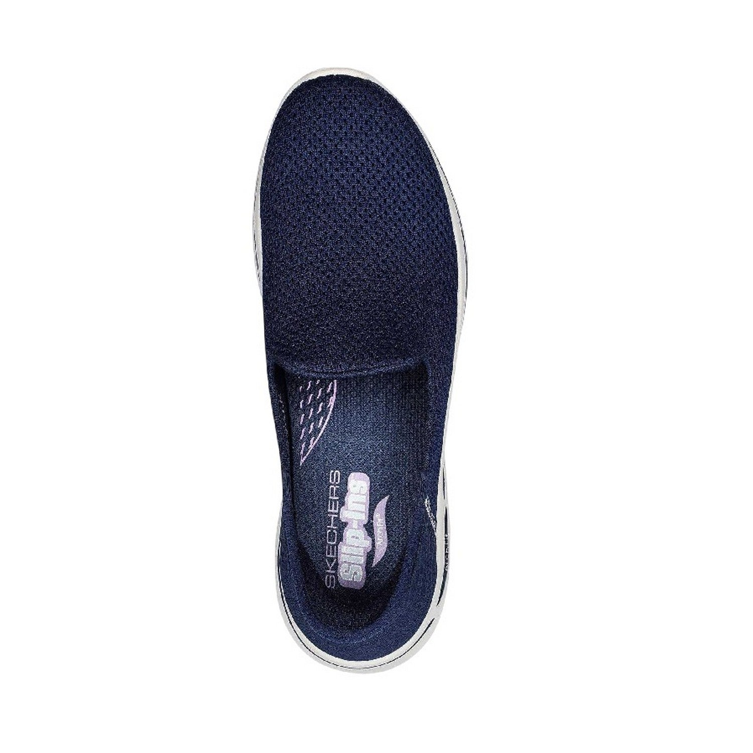 Navy-White - Lifestyle - Skechers Womens-Ladies Walking Shoes