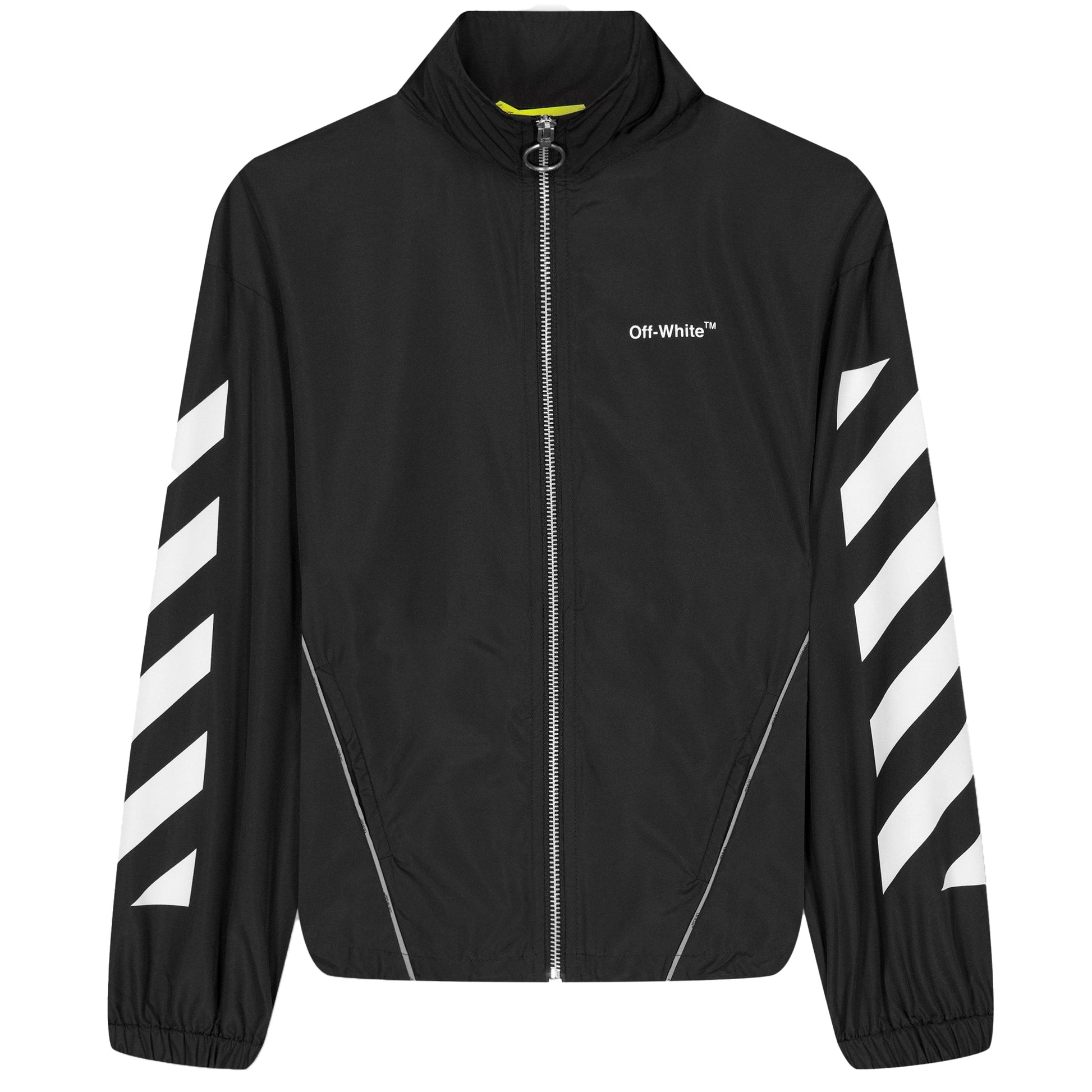 Black-White - Front - Off White Childrens-Kids Helvetica Track Top