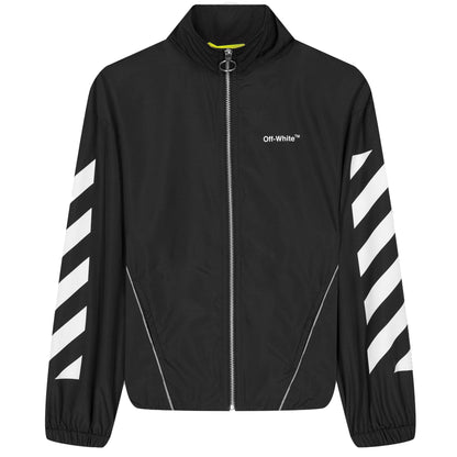 Black-White - Front - Off White Childrens-Kids Helvetica Track Top