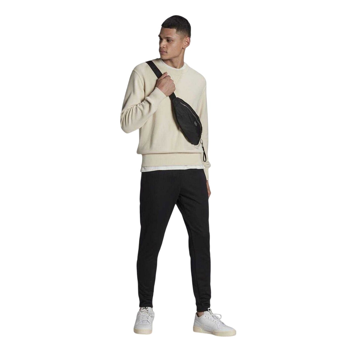 Black - Side - Adidas Mens Entrada 22 Training Jogging Bottoms