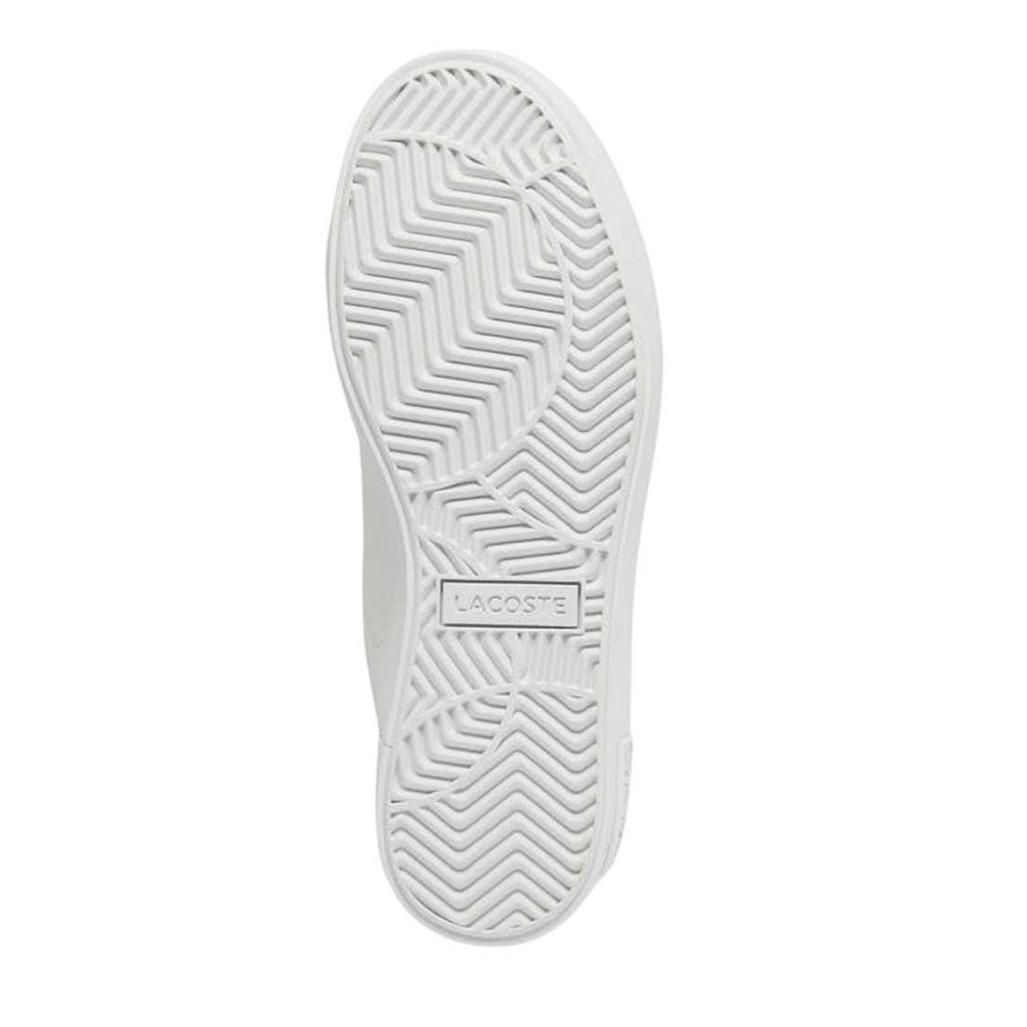 White-Black - Lifestyle - Lacoste Childrens-Kids Powercourt Leather Trainers