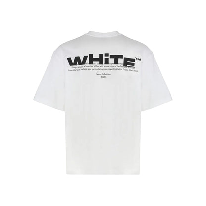 White-Black - Back - Off White Mens Shred Skater T-Shirt