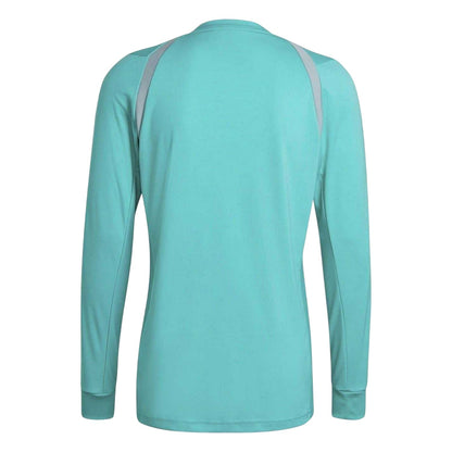 Mint - Back - Adidas Womens-Ladies V Neck Regular Long-Sleeved T-Shirt