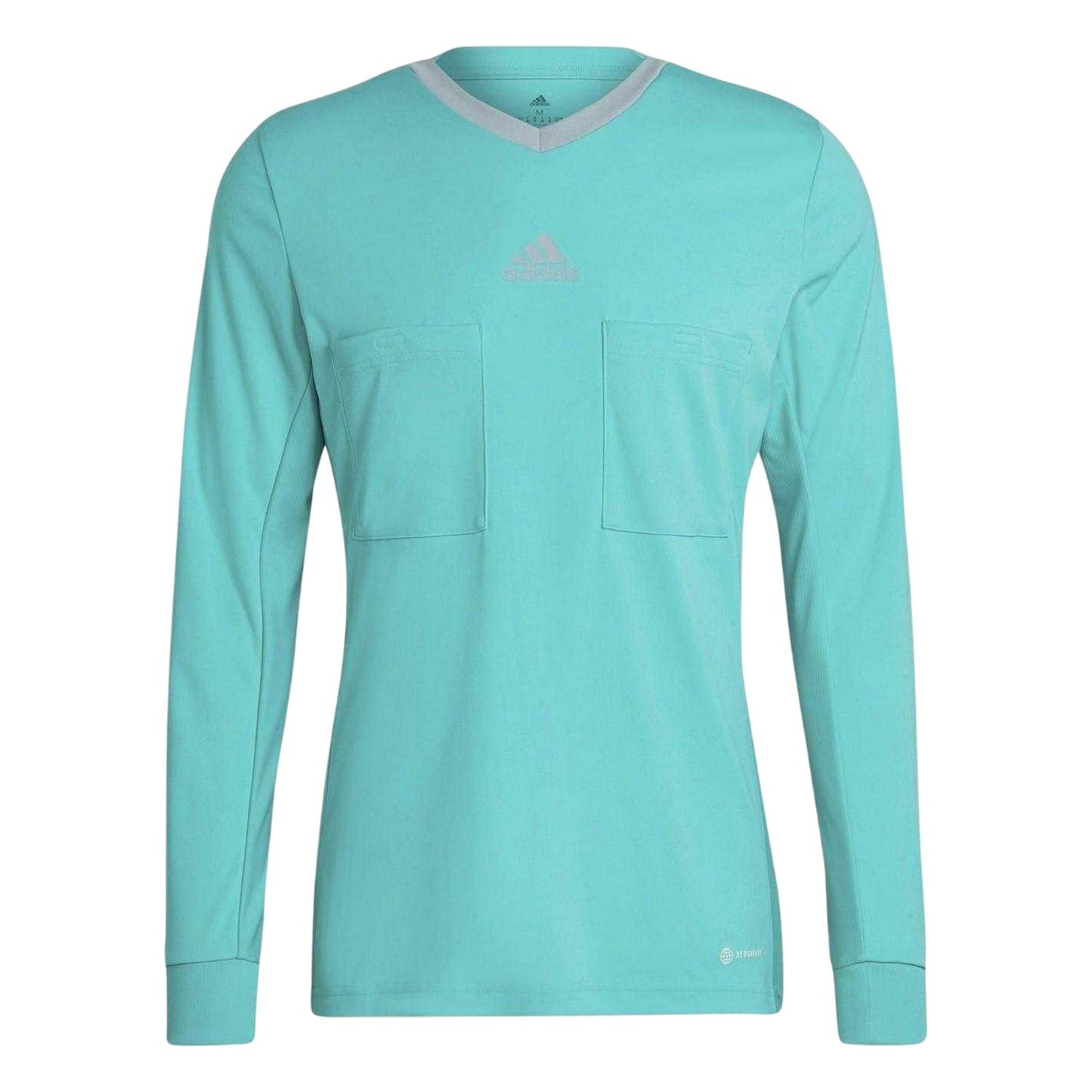 Mint - Front - Adidas Womens-Ladies V Neck Regular Long-Sleeved T-Shirt