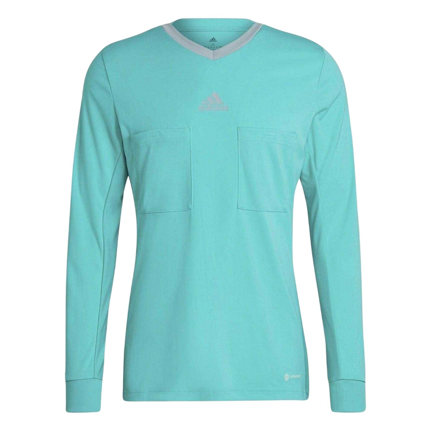 Mint - Front - Adidas Womens-Ladies V Neck Regular Long-Sleeved T-Shirt