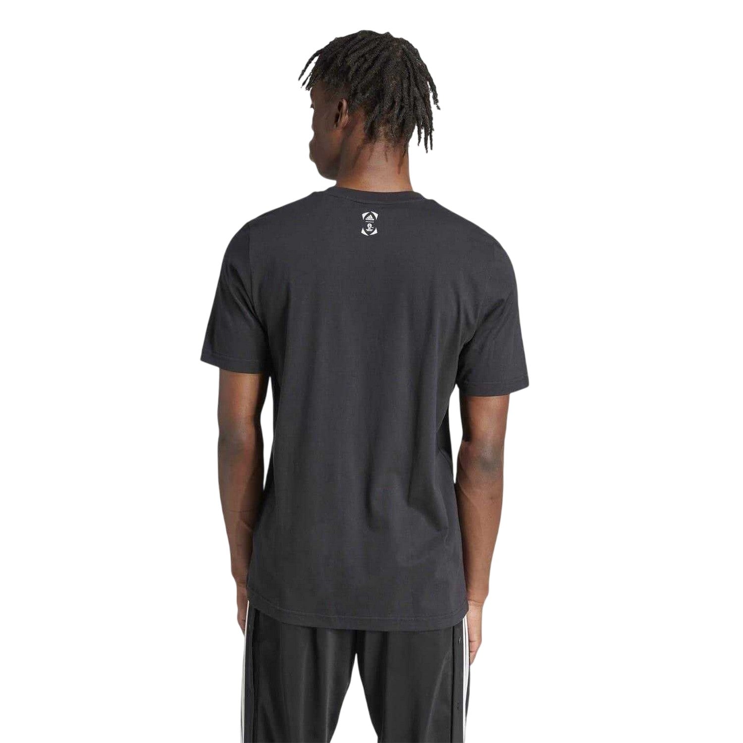 Black - Back - Adidas Mens UEFA Europa League Cotton T-Shirt