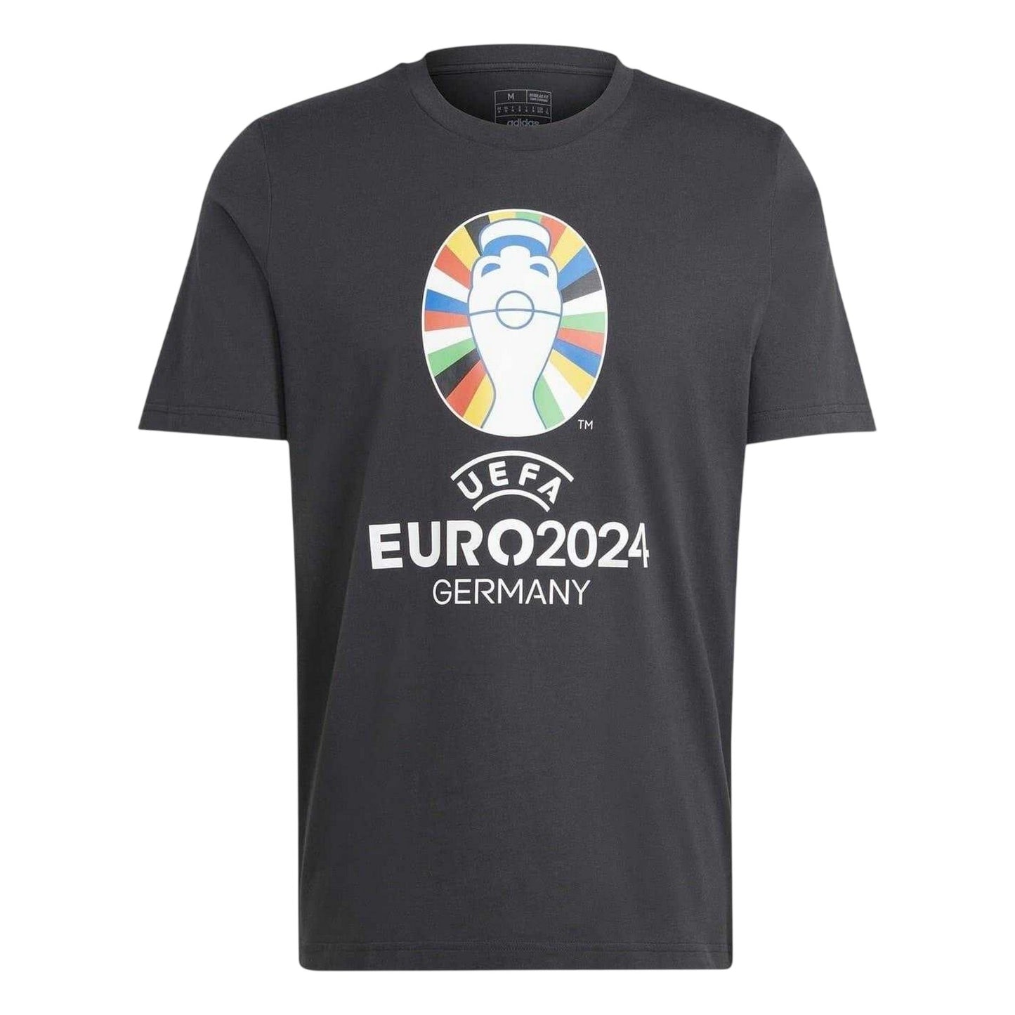 Black - Front - Adidas Mens UEFA Europa League Cotton T-Shirt