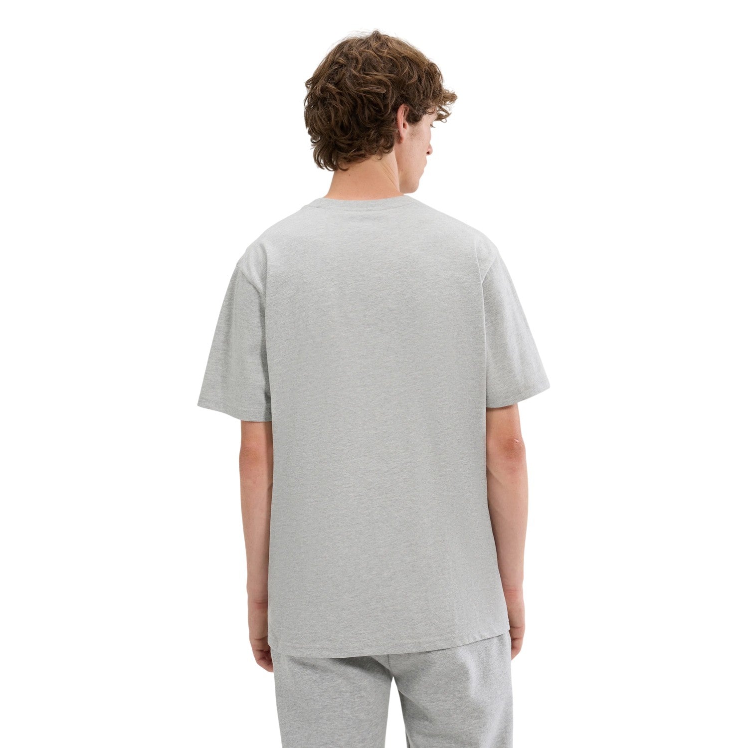 Light Grey Marl - Back - Ellesse Unisex Adult Ollio T-Shirt