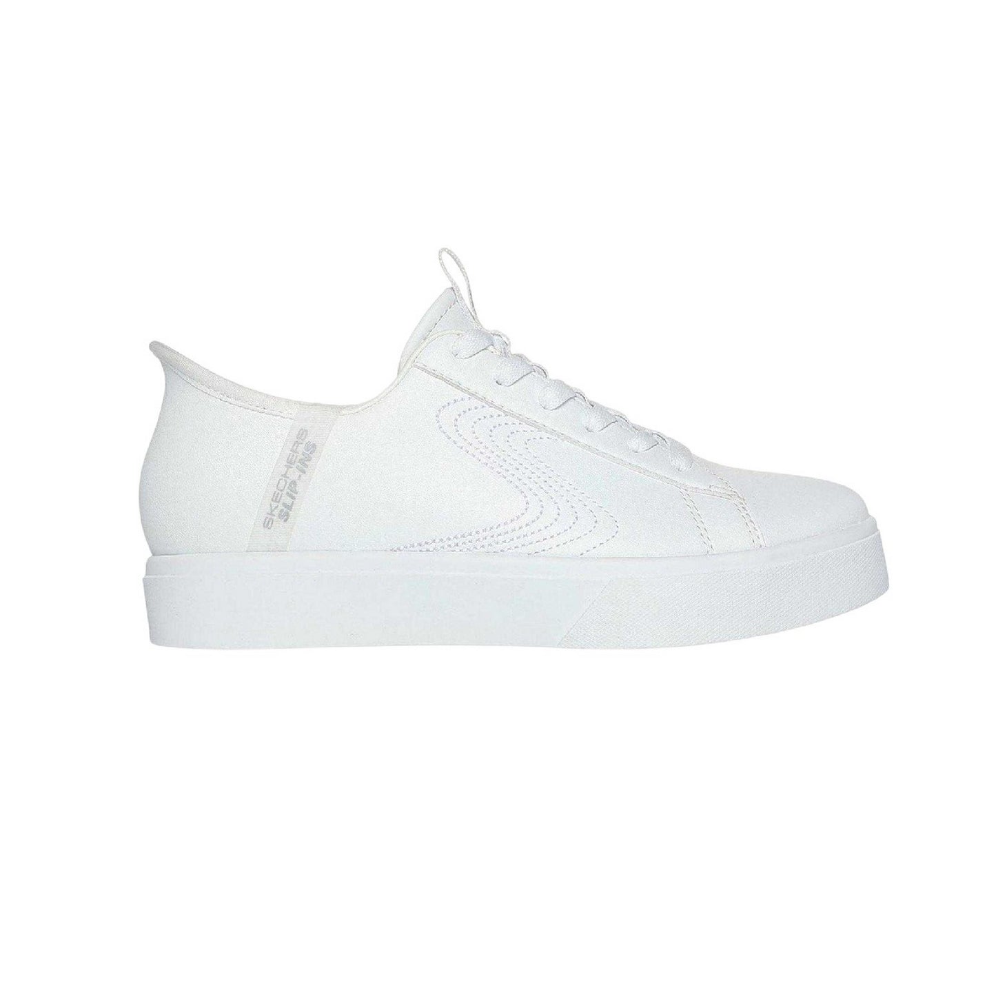 White - Back - Skechers Womens-Ladies Eden Lx-Royal Stride Trainers
