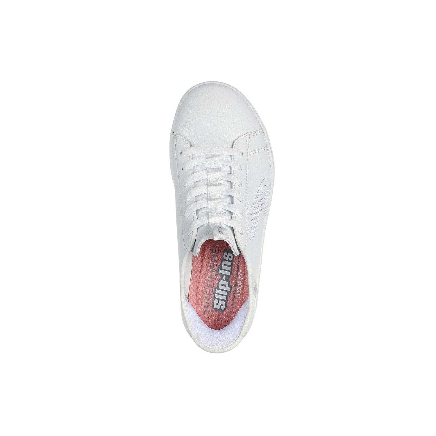 White - Lifestyle - Skechers Womens-Ladies Eden Lx-Royal Stride Trainers