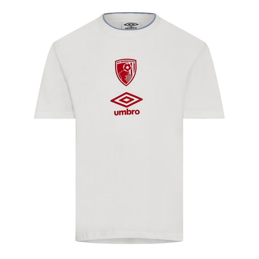 Brilliant White - Front - Castore Mens AFC Bournemouth Performance Football Jersey