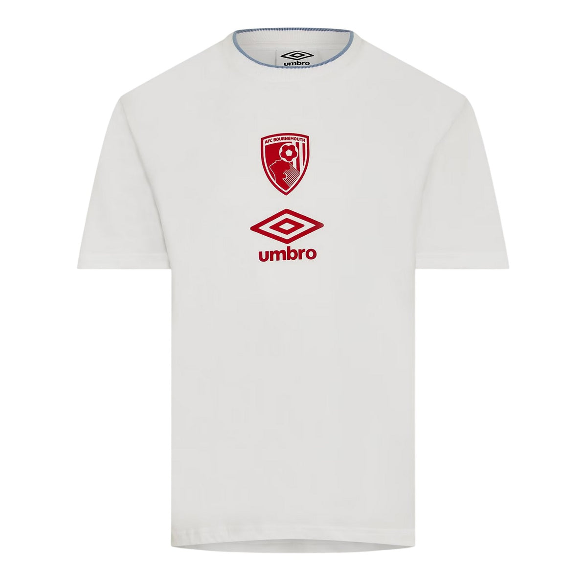 Brilliant White - Front - Castore Mens AFC Bournemouth Performance Football Jersey