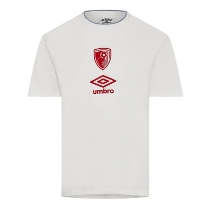Brilliant White - Front - Castore Mens AFC Bournemouth Performance Football Jersey