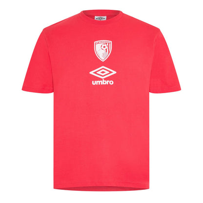 Red - Front - Castore Mens AFC Bournemouth Performance Football Jersey