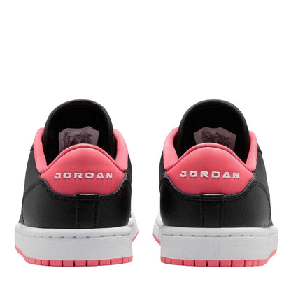 Black - Back - Nike Childrens-Kids Air Jordan Access Leather Trainers