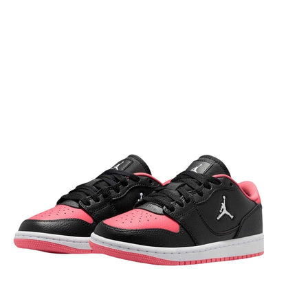 Black - Pack Shot - Nike Childrens-Kids Air Jordan Access Leather Trainers
