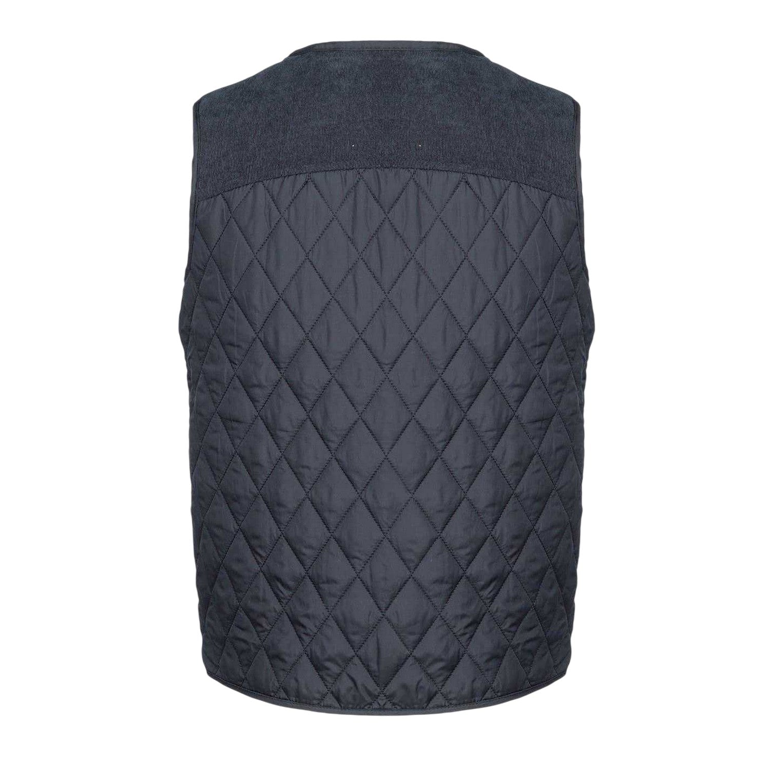 Navy - Back - Howick Mens Quilted Polyester Lightweight Gilet