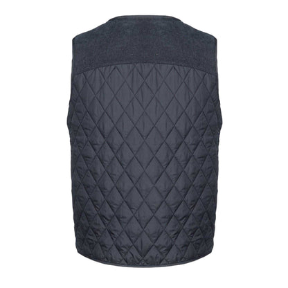 Navy - Back - Howick Mens Quilted Polyester Lightweight Gilet