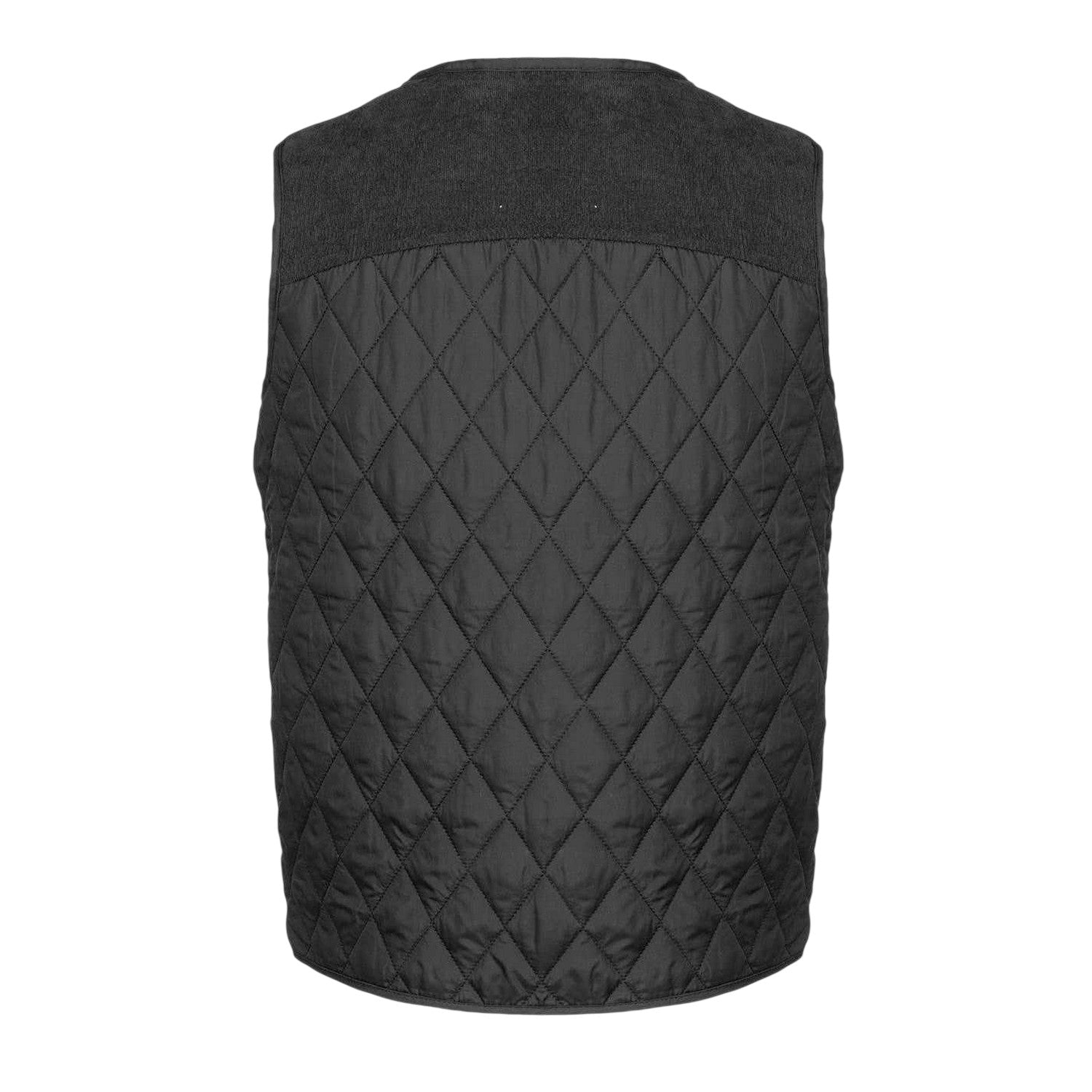 Black - Back - Howick Mens Quilted Polyester Lightweight Gilet