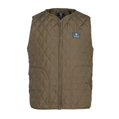 Army Green - Front - Howick Mens Quilted Polyester Lightweight Gilet