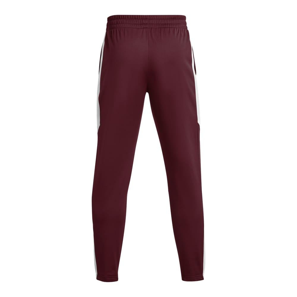 Burgundy - Back - Under Armour Mens Tricot Jogging Bottoms