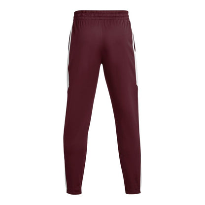 Burgundy - Back - Under Armour Mens Tricot Jogging Bottoms