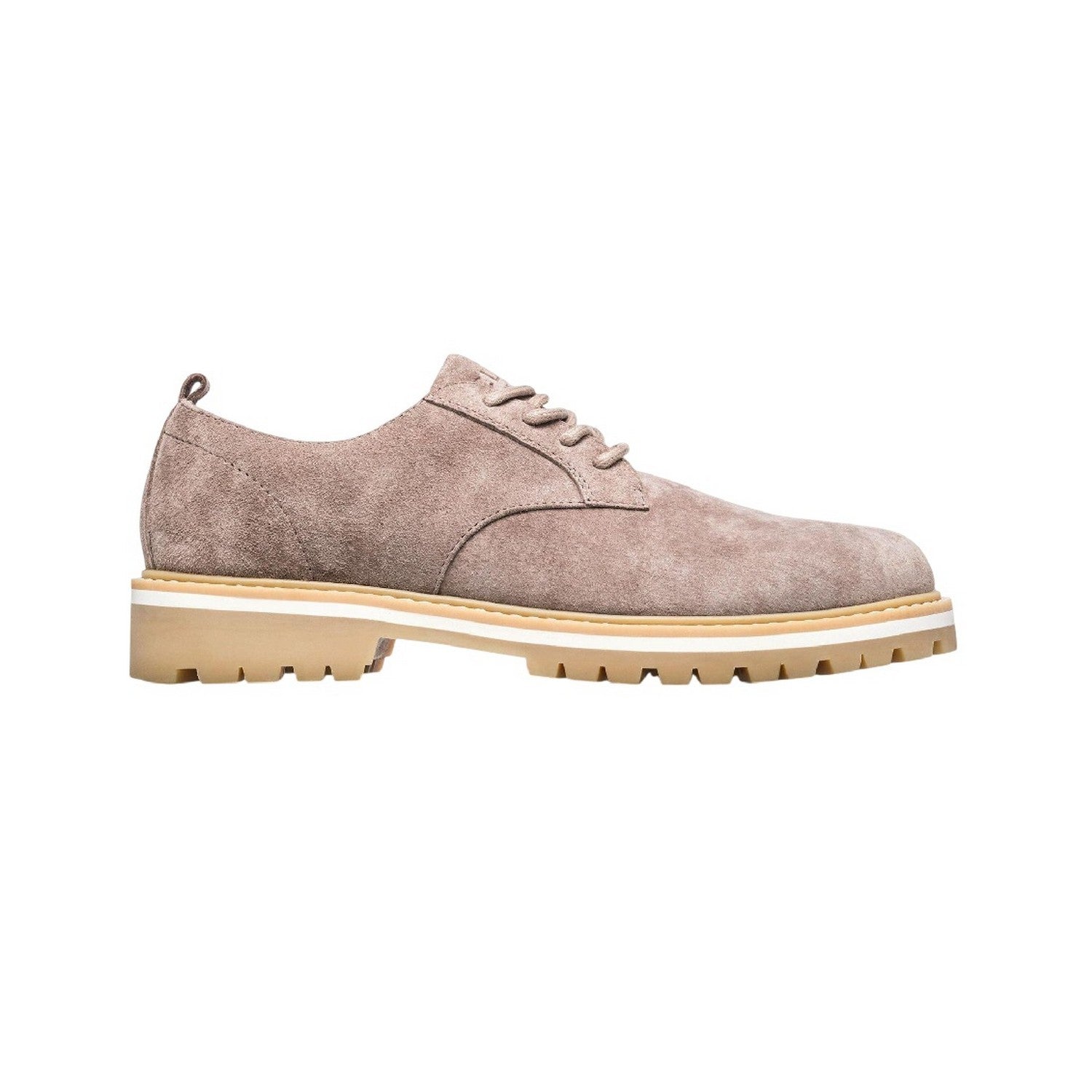 Cashmere-Suede - Front - CLAE Mens Logan Suede Derby Shoes
