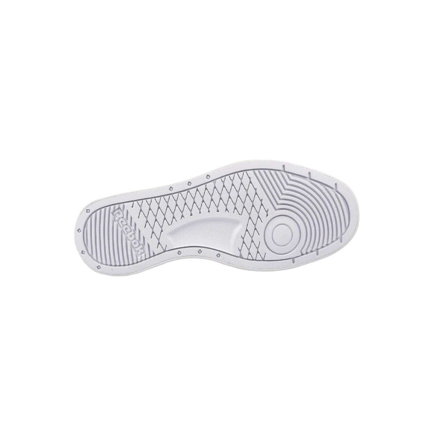 White-Pink - Side - Reebok Womens-Ladies Court Advance Bold Leather Trainers