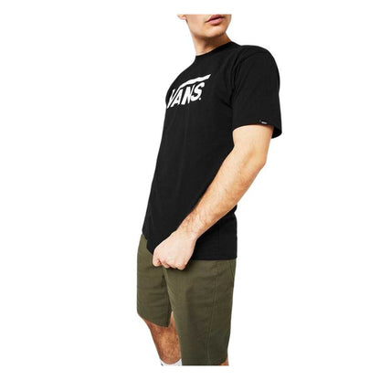 Black - Side - Vans Mens Classic Logo Short-Sleeved T-Shirt