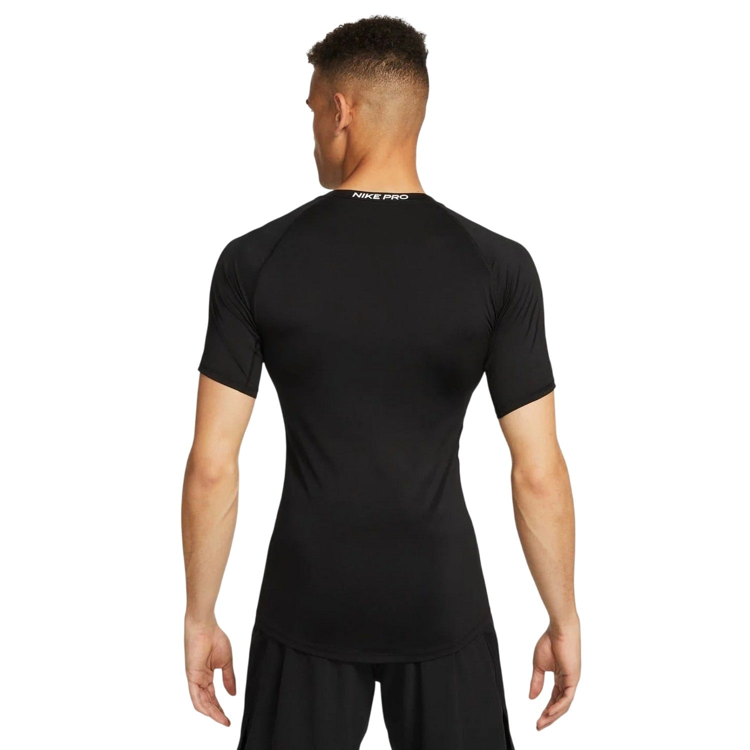 Black - Back - Nike Mens Pro Core Dri-FIT Compression Tight Base Layer Top