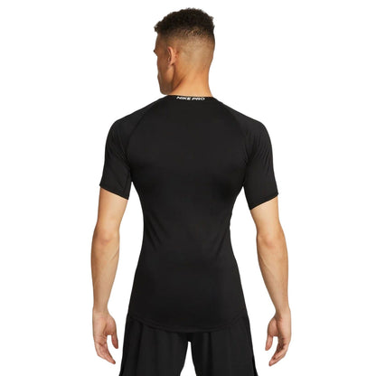 Black - Back - Nike Mens Pro Core Dri-FIT Compression Tight Base Layer Top