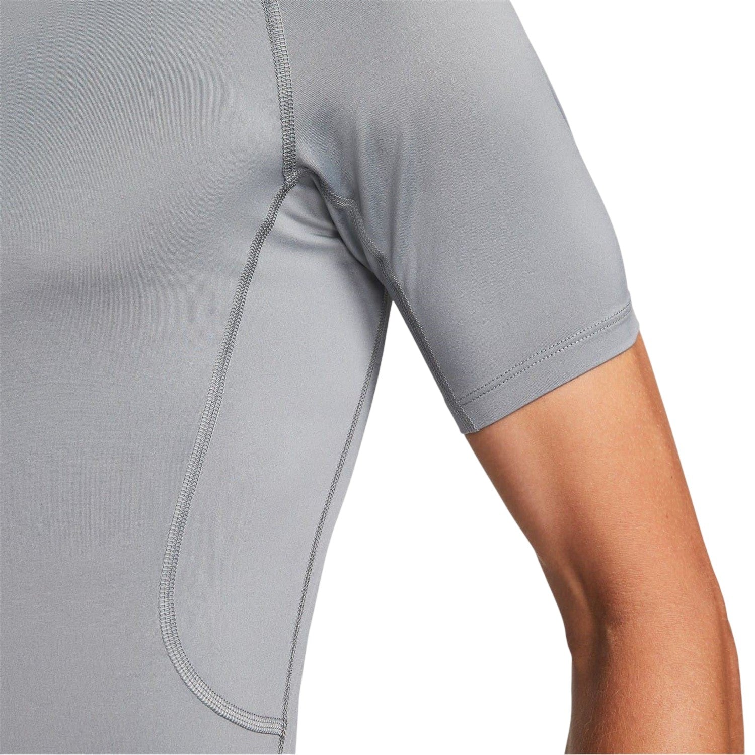 Grey - Pack Shot - Nike Mens Pro Core Dri-FIT Compression Tight Base Layer Top