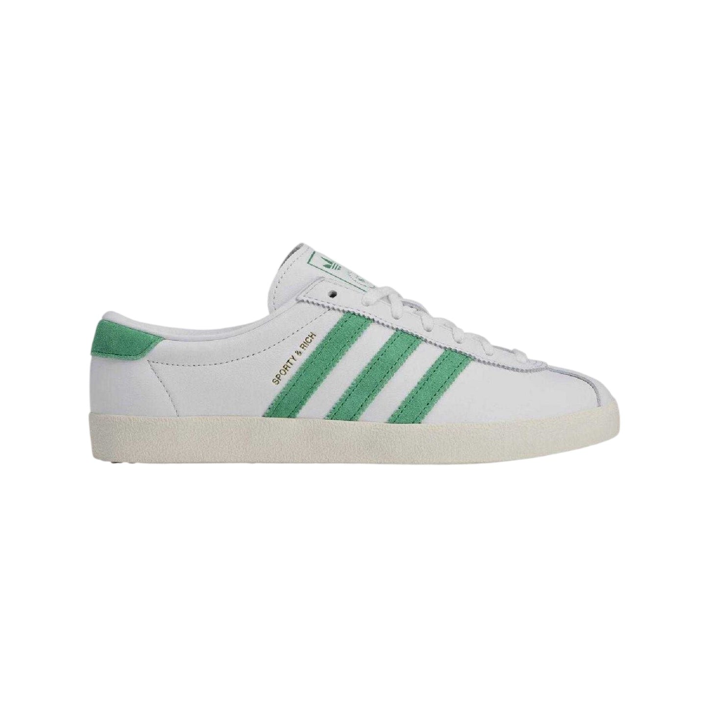 White - Front - Adidas Womens-Ladies Originals Sporty And Rich Leather Trainers