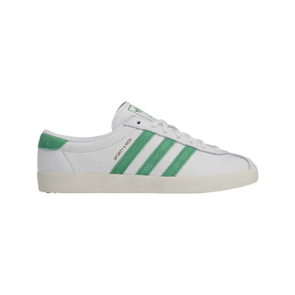White - Front - Adidas Womens-Ladies Originals Sporty And Rich Leather Trainers
