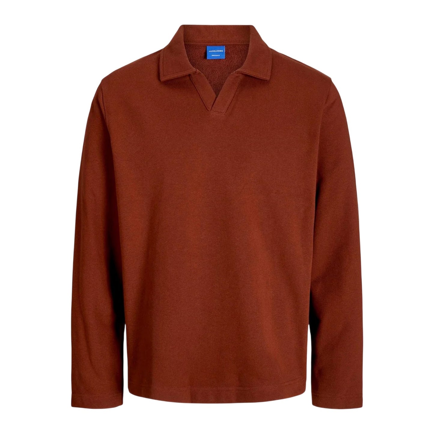 Brandy - Front - Jack And Jones Mens Split Neck Relaxed Fit Sweatshirt