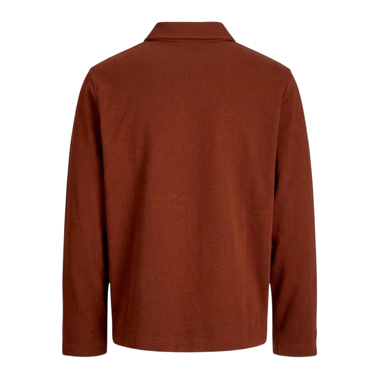 Brandy - Back - Jack And Jones Mens Split Neck Relaxed Fit Sweatshirt
