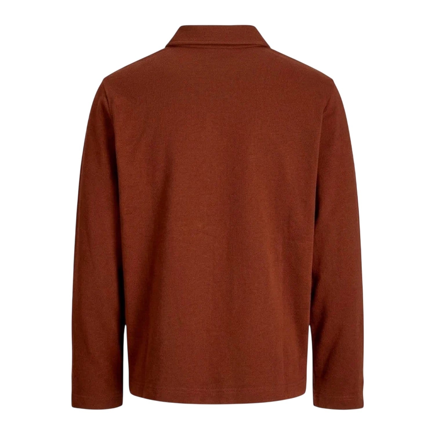 Brandy - Back - Jack And Jones Mens Split Neck Relaxed Fit Sweatshirt