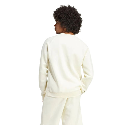 Ivory - Back - Adidas Mens Essential Crew Neck Sweatshirt