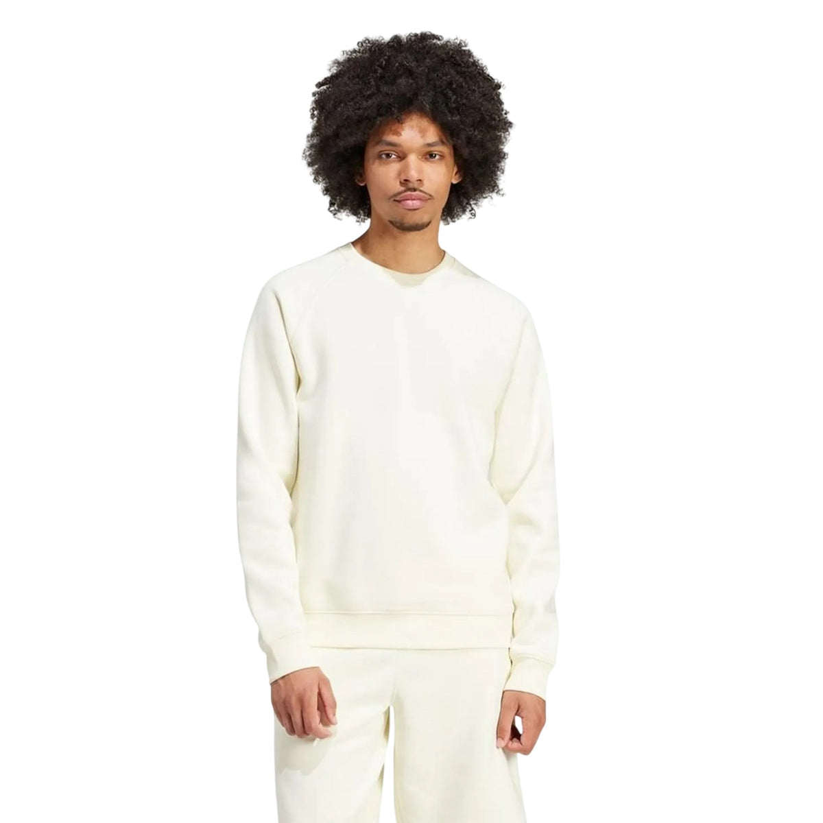 Ivory - Lifestyle - Adidas Mens Essential Crew Neck Sweatshirt