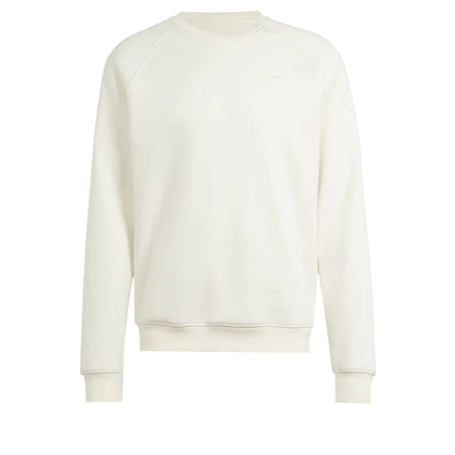 Ivory - Front - Adidas Mens Essential Crew Neck Sweatshirt