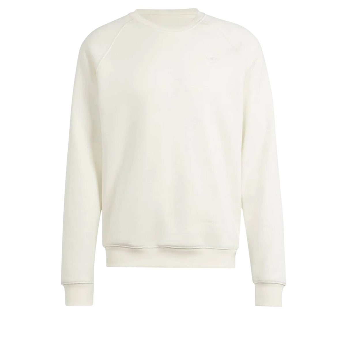 Ivory - Front - Adidas Mens Essential Crew Neck Sweatshirt