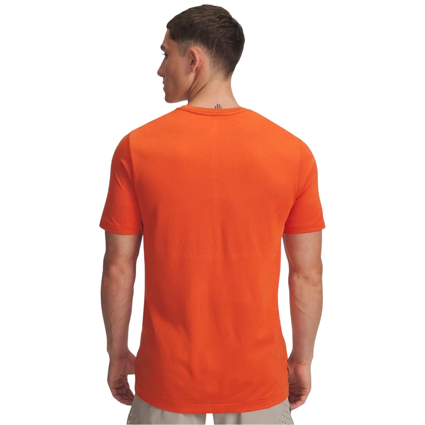 Orange - Back - Under Armour Mens Vanish Elite Seamless T-Shirt