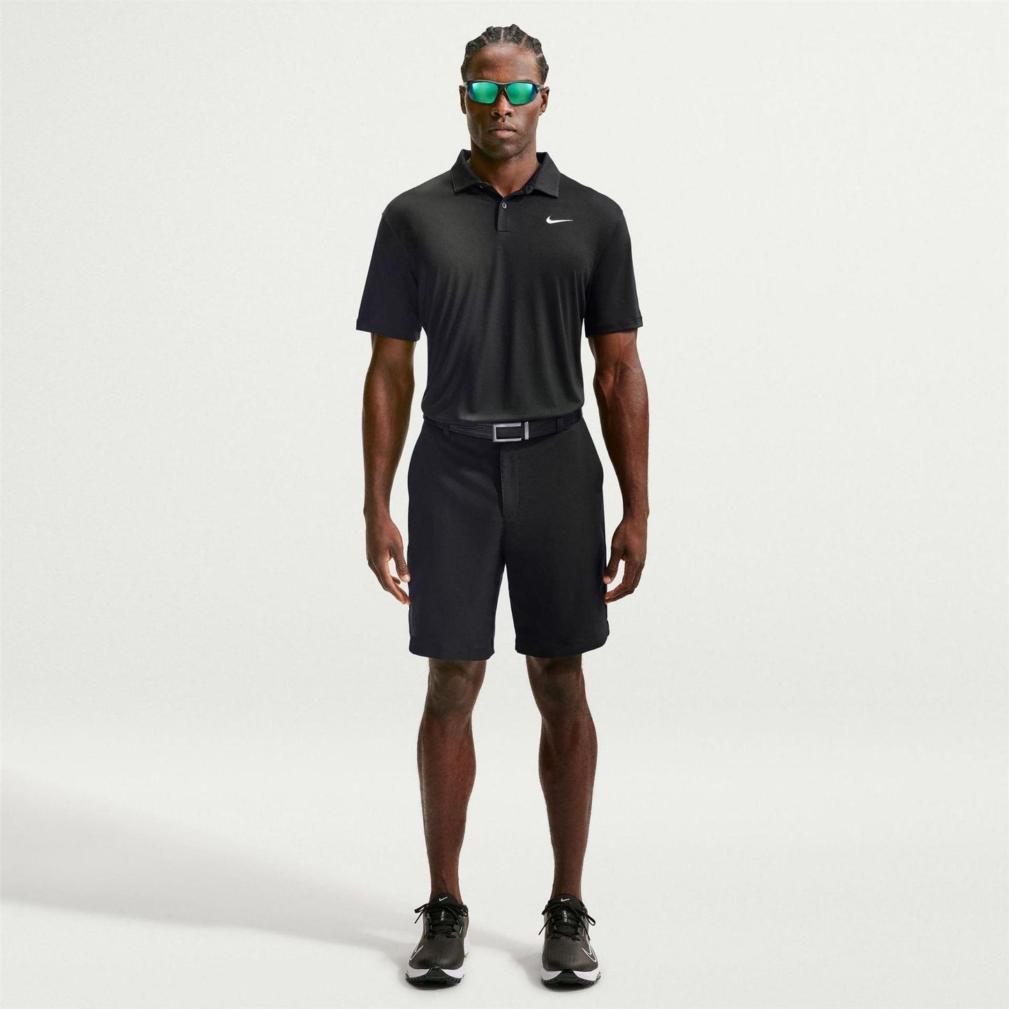 Black-White - Lifestyle - Nike Mens Performance Short-Sleeved Polo Shirt
