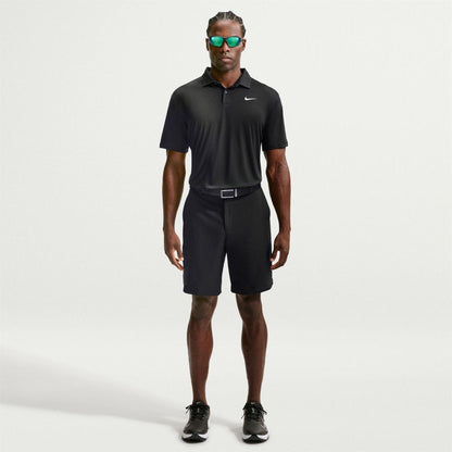 Black-White - Lifestyle - Nike Mens Performance Short-Sleeved Polo Shirt