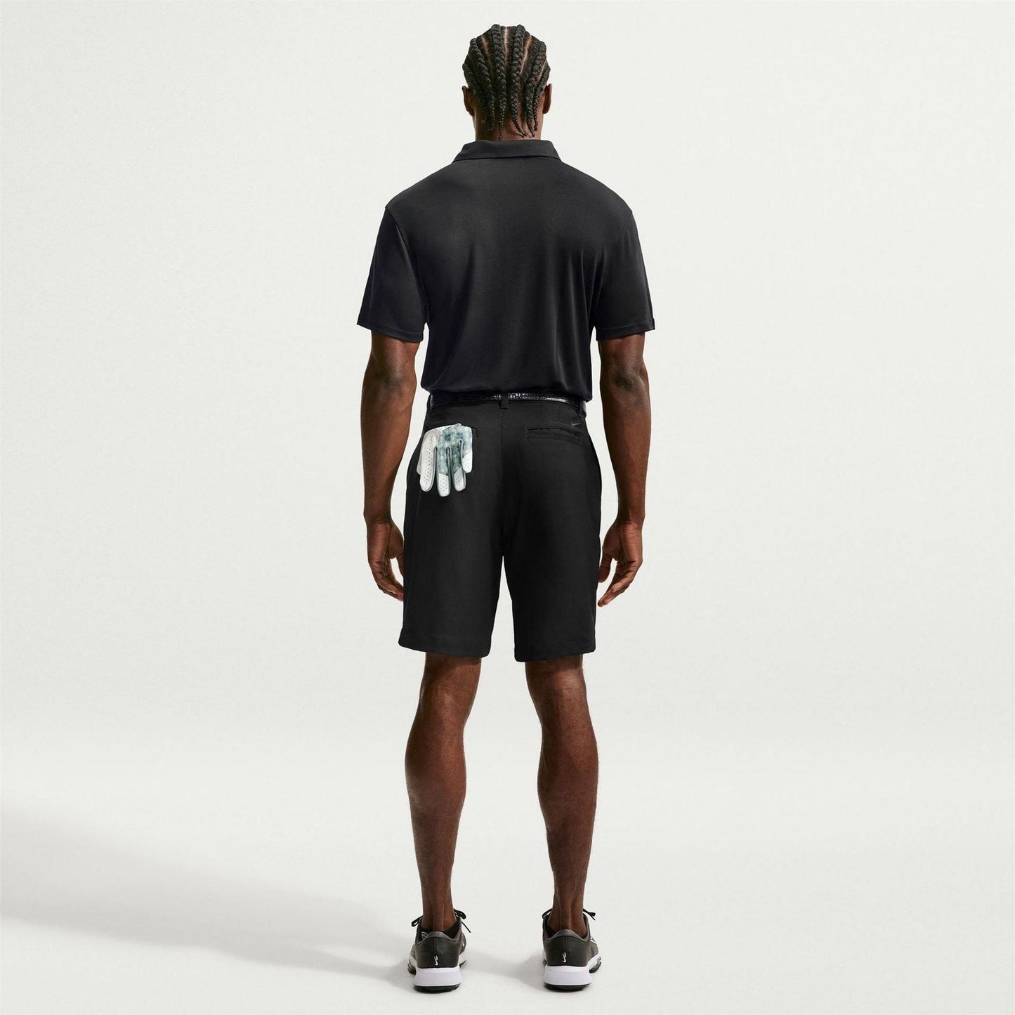 Black-White - Pack Shot - Nike Mens Performance Short-Sleeved Polo Shirt