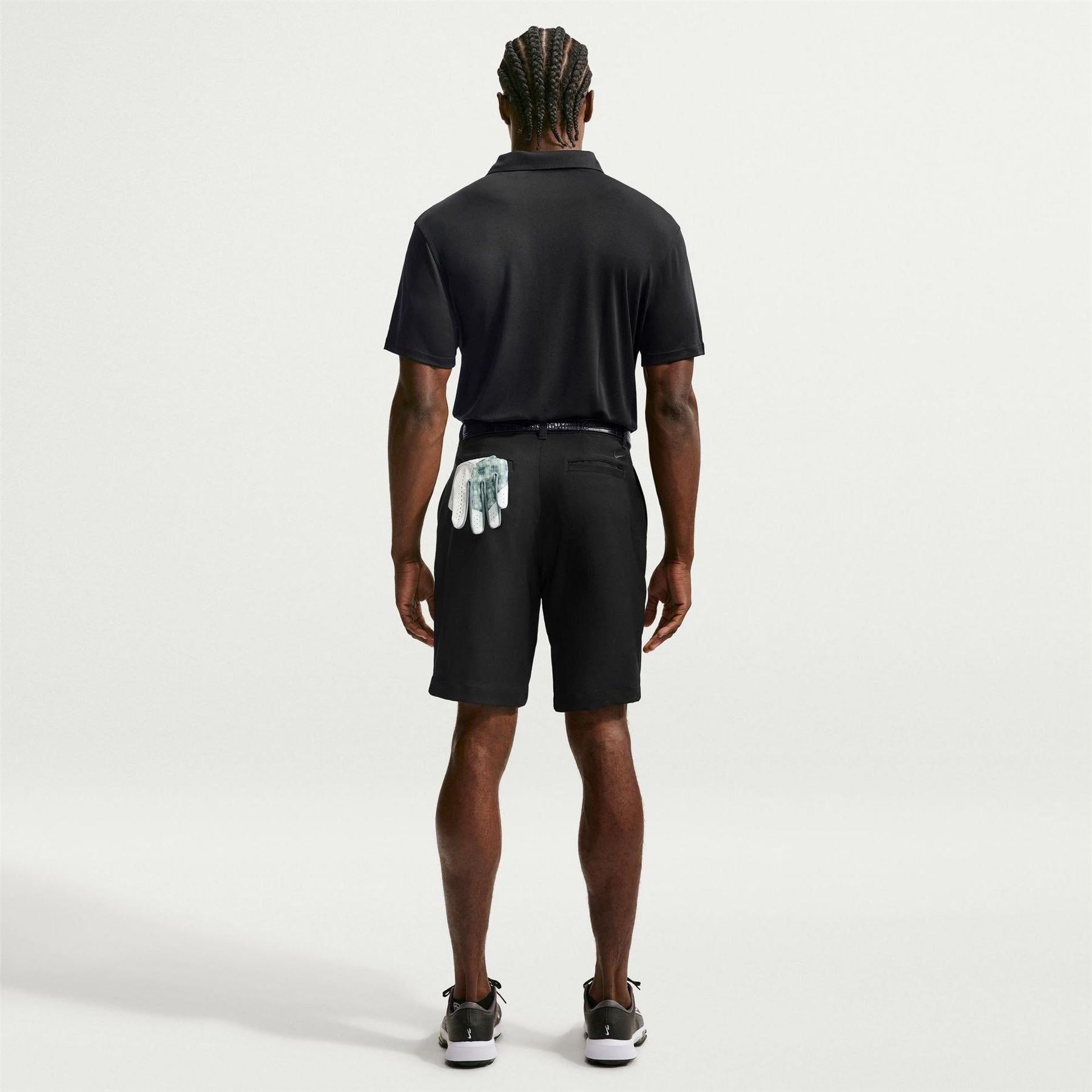 Black-White - Pack Shot - Nike Mens Performance Short-Sleeved Polo Shirt