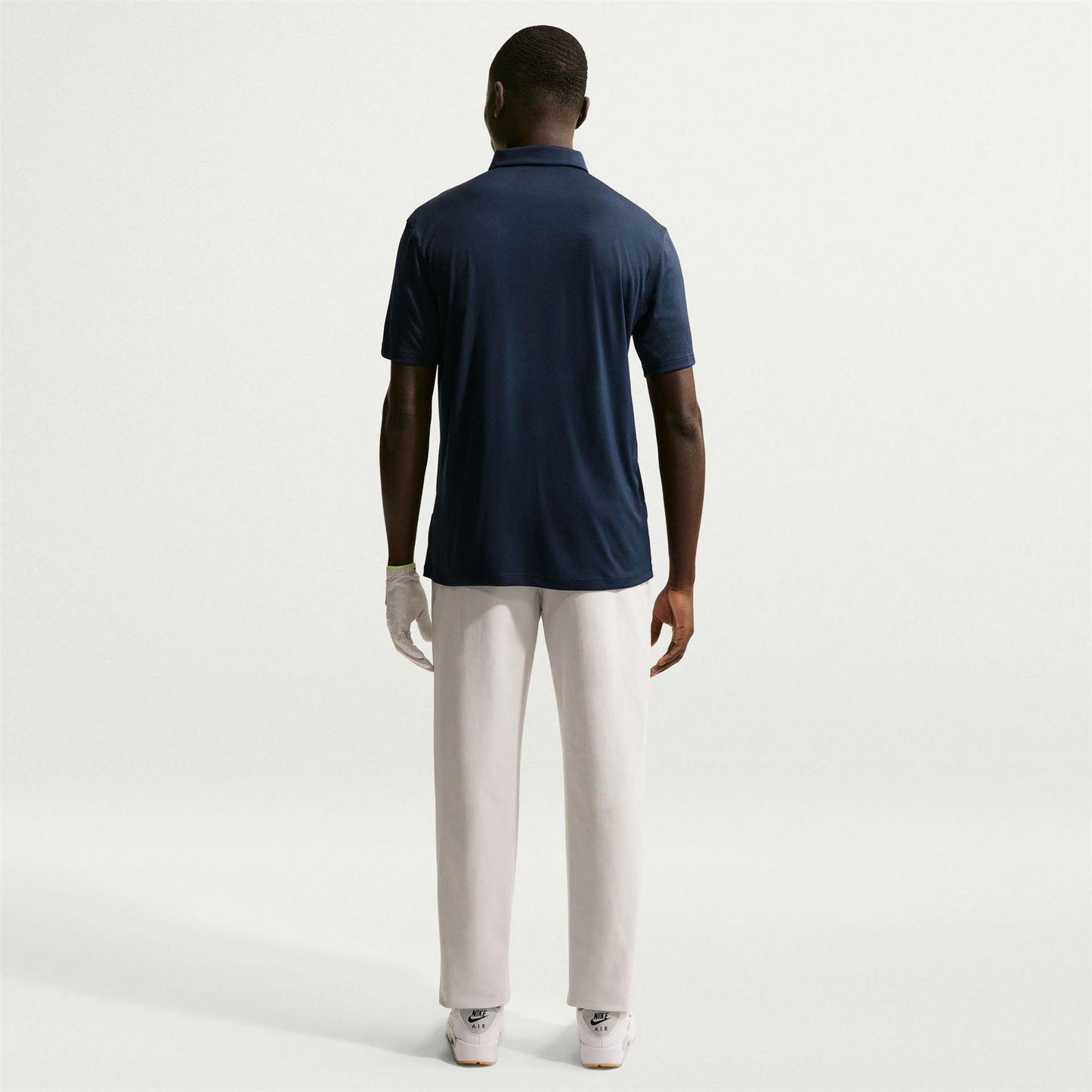 Navy-White - Pack Shot - Nike Mens Performance Short-Sleeved Polo Shirt