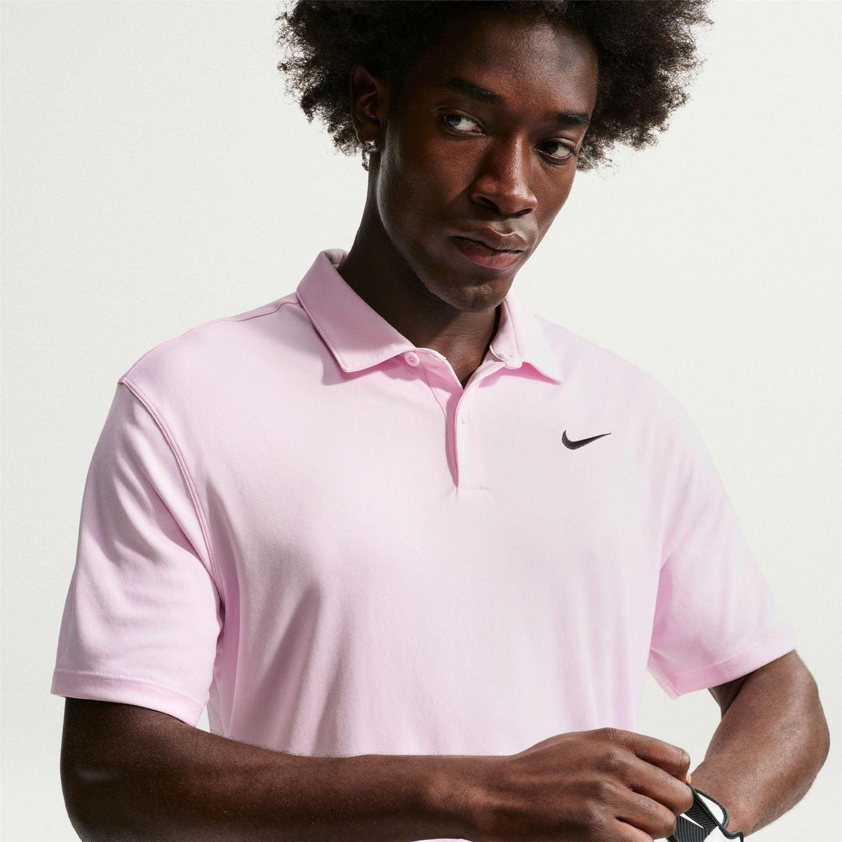 Pink Foam - Side - Nike Mens Performance Short-Sleeved Polo Shirt