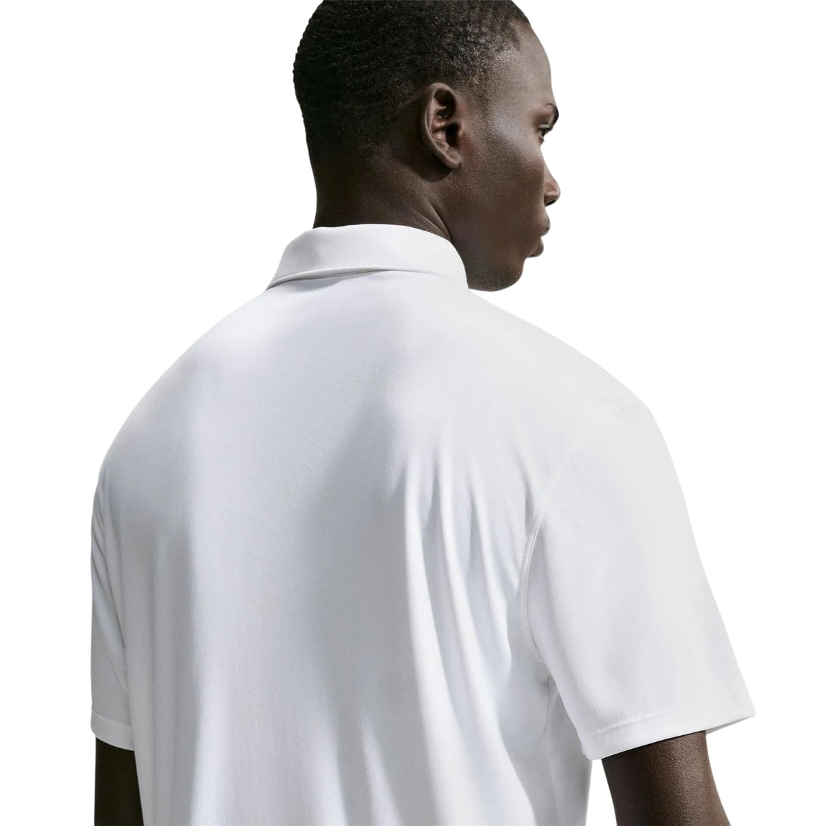 White-Black - Back - Nike Mens Performance Short-Sleeved Polo Shirt