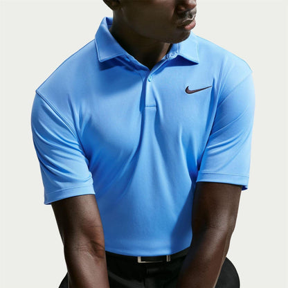 University Blue - Side - Nike Mens Performance Short-Sleeved Polo Shirt